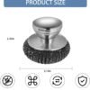 Steel Wool Scrubber Review Onewly Stainless Steel Set for Dishes and Grills