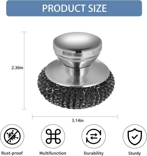 Steel Wool Scrubber Review Onewly Stainless Steel Set for Dishes and Grills