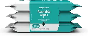 61Xb2wjC6rL.__AC_SX300_SY300_QL70_FMwebp_ Review of Amazon Basics Flushable Adult Wipes Fragrance Free 126 Count