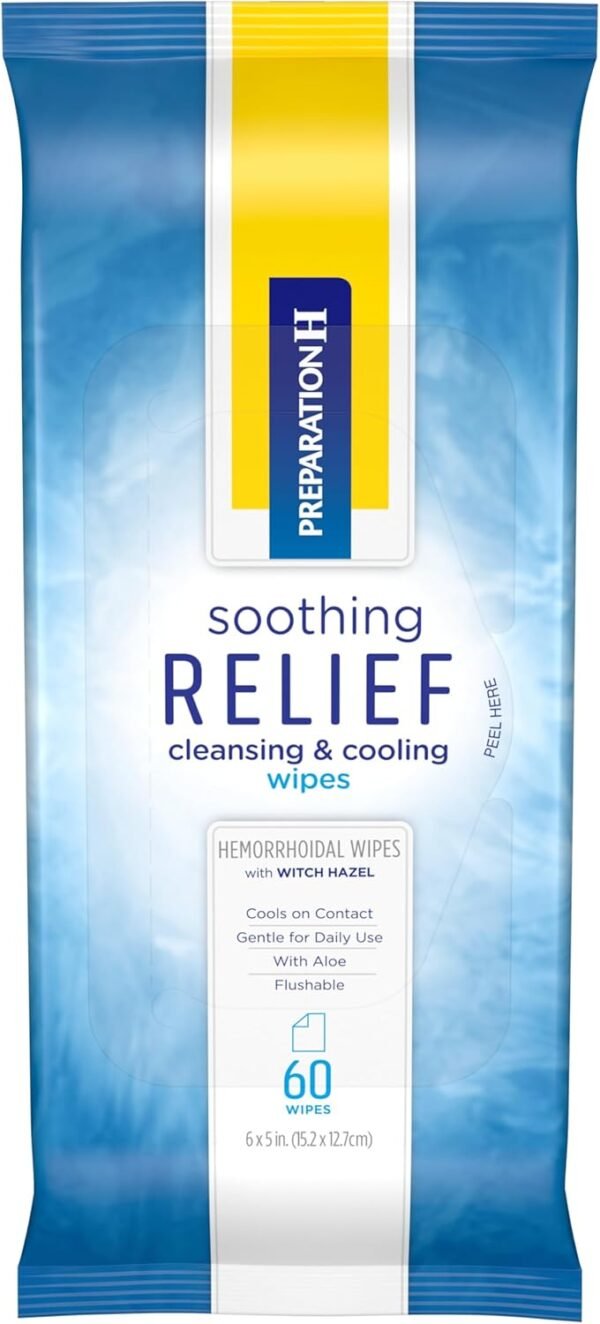 718LMJzNuuL._AC_SL1500_ Preparation H Soothing Relief Cleansing Wipes review Aloe and Witch Hazel benefits