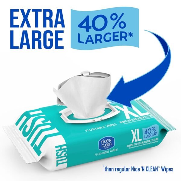 71IOOH7CN9L._SL1500_ Review of Nice 'N CLEAN Extra Large Flushable Wipes for Sensitive Skin