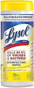 Review of Lysol Disinfectant Wipes Lemon Scent for Multi-Surface Cleaning Effectiveness