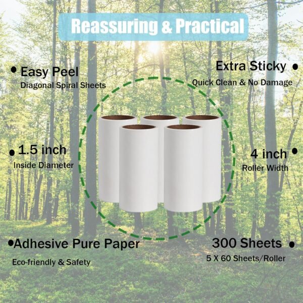 Review of Extra Sticky Lint Roller Refills Rgqphantom ZMQ-001 for Pet Hair Removal