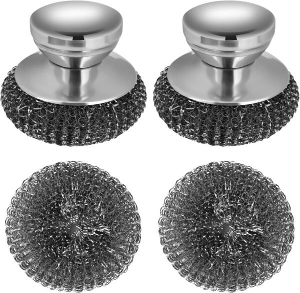 Steel Wool Scrubber Review Onewly Stainless Steel Set for Dishes and Grills