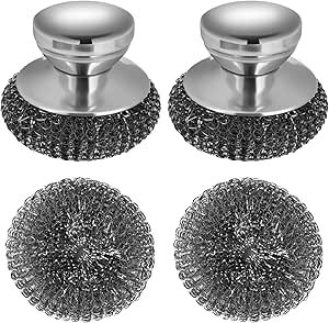 Steel Wool Scrubber Review Onewly Stainless Steel Set for Dishes and Grills