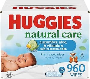 Huggies Natural Care Cucumber Aloe Baby Wipes Review Hypoallergenic and Refreshing Scent